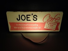 Vintage Joe's Cafe Electric Sign Gadgets by Becker picture