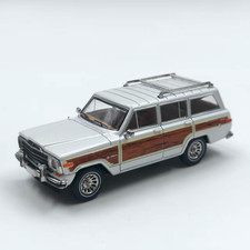 Vintage 1:64 White Jeep Wagoner Alloy Diecast Model Car, 4x4 SUV, Collectible picture