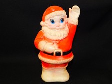 Vintage SANITOY Rubber SQUEAKY Christmas SANTA Claus Toy 8
