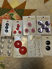 Vintage Original LeChic, Dressmaker,  Pacific Round Multicolor Sewing Buttons picture