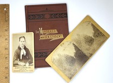 RARE - 3 pcs - Book, CDV & Stereoview - Josie Langmaid MURDER Pembroke NH 1875 picture