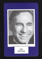 Mel Brooks Director 1993 Face To Face Game Card Canadian Issue picture