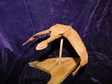 TOS Star Trek Klingon Bird of Prey Handcrafted & Carved from Cottonwood Bark picture