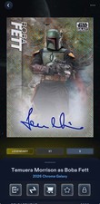 Star Wars Card Trader 2026 Chrome Galaxy Boba Fett Temuera Morrison Mojo DIGITAL picture