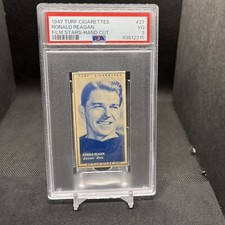 1947 Turf Cigarettes Film Stars Ronald Reagan #27 PSA 3 VERY GOOD - new slab picture
