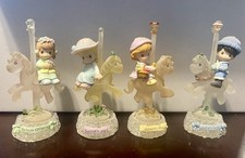 2002 Enesco Precious Moments Four seasons Carousel Horse Figurines  picture