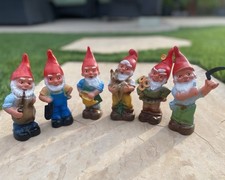 Zeho West Germany 6” Gnomes Vintage 1945, 1948, 1951, 1952, 1944, 1945 Lot Of 6 picture