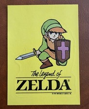 1989 Nintendo Legend of Zelda #5 Link US Topps Rookie Sticker Card 1st Print  picture