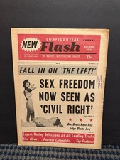 1966 Confidential Flash NewsPaper, Sex Freedom Now Seen as Civil Right (VRN10/O) picture