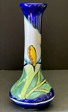 Mexican Pottery Vase With flower Terra Cotta Mexico picture