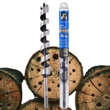 1 x 12 Inch Wood Auger Drill Bit 3/8-Inch Hex Shank Woodworking Carpenter Tool picture