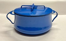 Dansk Kobenstyle Blue 2 QT Lidded Enamel Casserole Dutch Oven France picture