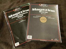 100 New BCW Magazine Bags And Boards - Acid Free - Archival Magazine Storage picture