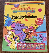1986 Rare Walt Disney Wuzzles Pencil by Number kit vintage NOS Hasbro picture