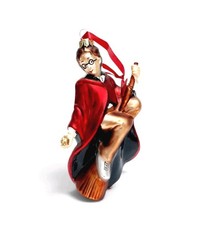 Vintage Harry Potter Glass Quidditch Ornament Rare SEE DESCRIPTION picture