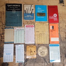 Lot Of Vintage Muchinist Charts And Tables picture