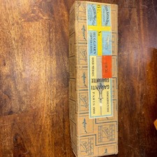 Vintage Erik Anton Berg No. 118 Firmer Chisel Box With 6 Pattern Maker Chisels picture