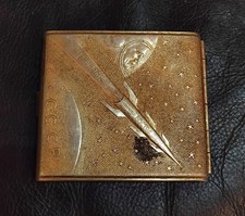VINTAGE USSR SOVIET SPACE PROGRAM CIGARETTE CASE - VOSTOK 1961 -  YURI GAGARIN picture