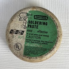 Vintage Soldering Iron Paste Tins ~ Craftsman. Sears. Made in USA  picture