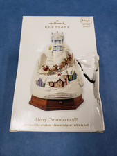 Hallmark Ornament 2012 Merry Christmas to All Light Motion Sound-5-5-377 picture