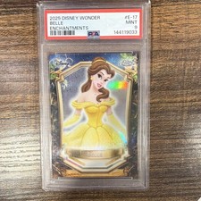 Topps Chrome2025 Disney Wonder Enchantments Belle E-17 PSA 9 picture