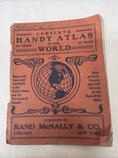 Complete Handy Atlas of the World - Rand McNally - 1917 - Vintage Maps picture