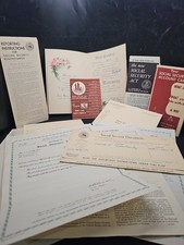 Vtg 1950's Social Security Booklet / 1951 SS Brochure Letters / 1929 Marriage picture