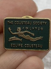 VTG The Cousteau Society Calypso Equipe Hat Lapel Pin picture