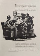 1941 Union Central Insurance Print Ad Vintage Ephemera Wall Art Decor picture