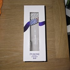 2 X Peroni Nastro Azzurro 0.0% Half 1/2 Pint Glasses Brand NEW Boxed Formula One picture