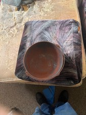 wagner ware no 4 scotch bowl needs to go through electrolysis sits flat gd con picture