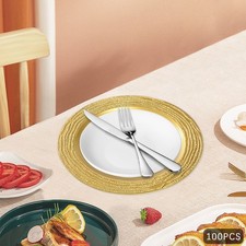 100 antique placemats, round placemats for dinner parties and kitchen parties picture