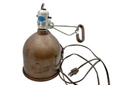 Vintage Compco Industrial Portable Lamp 1950s Working Leviton Socket Chicago USA picture