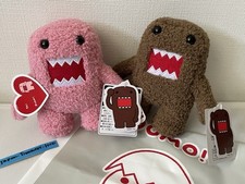 Domo-kun Plush Set of 2 – Pink & Brown w/ Shop Bag – NHK Shop Limited Edition picture