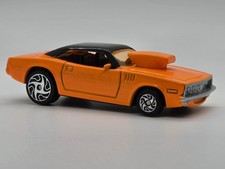Racing Champions 1971 Plymouth ’Cuda Pro Street Orange Black Roof Loose 1:64 picture