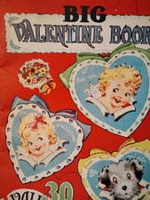 Rare VTG 1948 Complete Saalfield Valentine Book 30 Valentines To Make Ethel Hays picture