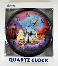 VINTAGE 1992 DISNEY ALADDIN GENIE WALL CLOCK FROM ORIGINAL THEATRICAL RUN - MIB picture