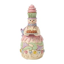 Jim Shore HEARTWOOD SWEETS SNOWMAN BUNDT CAKE FIGURE-BAKED JUST FOR YOU 6018893 picture