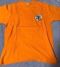 Vintage 00s COSPA DRAGON BALL Z Turtle Hermit School T-shirt Silver Tag Orange picture