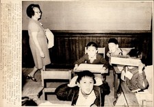 LG1 1971 Wire Photo FIRST DAY OF SCHOOL SAN FRANCISCO CHINATOWN PRIVATE SCHOOL picture