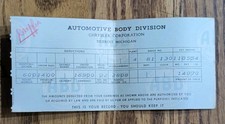 Vintage 1954 1955 Detroit Ephemera (27) Chrysler Pay Stubs Edison Bill McDowell picture