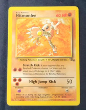 Hitmonlee 22/62 Non Holo Fossil Unlimited LP Pokemon TCG picture