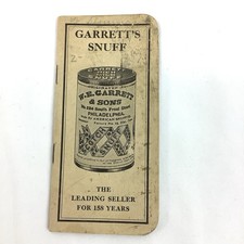 Garrett's Snuff Advertising Notebook 1915 American Snuff Co Memphis Tobacco picture