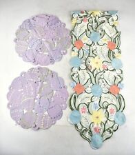 *Bella Lux 3 Piece Table Runner Easter Bunny Spring 68x13 picture