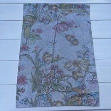 Vintage 1972 American Greetings Pillowcase Fairy Woodland Floral Mushroom 70s picture