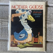 Vintage Mother Goose Book Kellogg’s Singing Lady 1933 picture