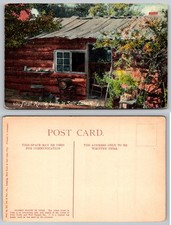 Salt Lake City Utah First House Oldest House Pioneer Log Postcard picture