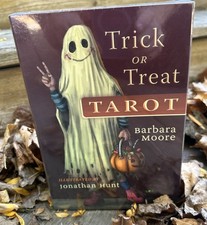 new TRICK OR TREAT TAROT Cards and Book Set  Halloween oracle cards SEALED  picture