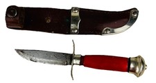 Vintage Mora Knife Sweden Birch Burl Handled Knife & Original Sheath picture