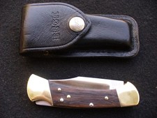 Vintage Buck 112 Ranger Knife 2-dot '76 Cat.-3 Ver.-2 RARE 4-pin W/Sheath Exc. picture